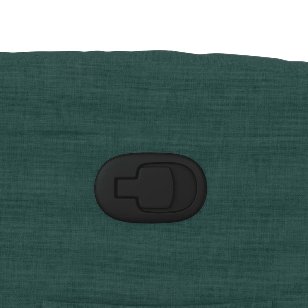 Fauteuil inclinable Vert foncé Tissu - XIOS