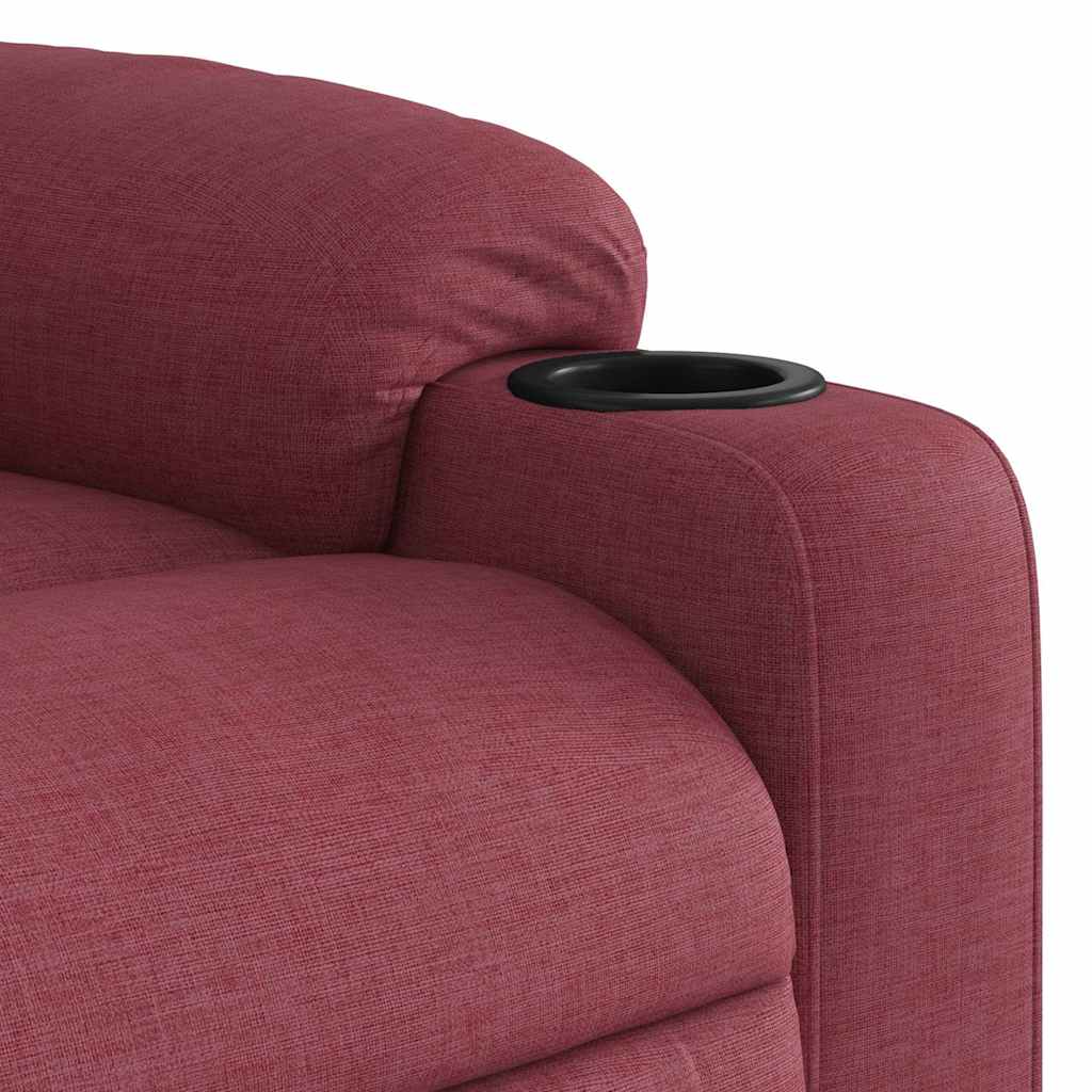 Fauteuil de massage inclinable Rouge bordeaux Tissu - XIOS