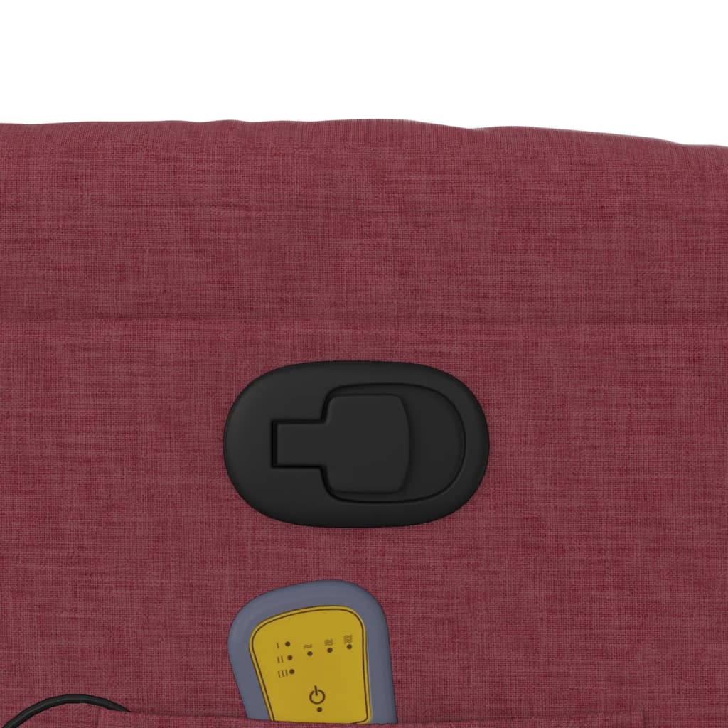 Fauteuil de massage inclinable Rouge bordeaux Tissu - XIOS