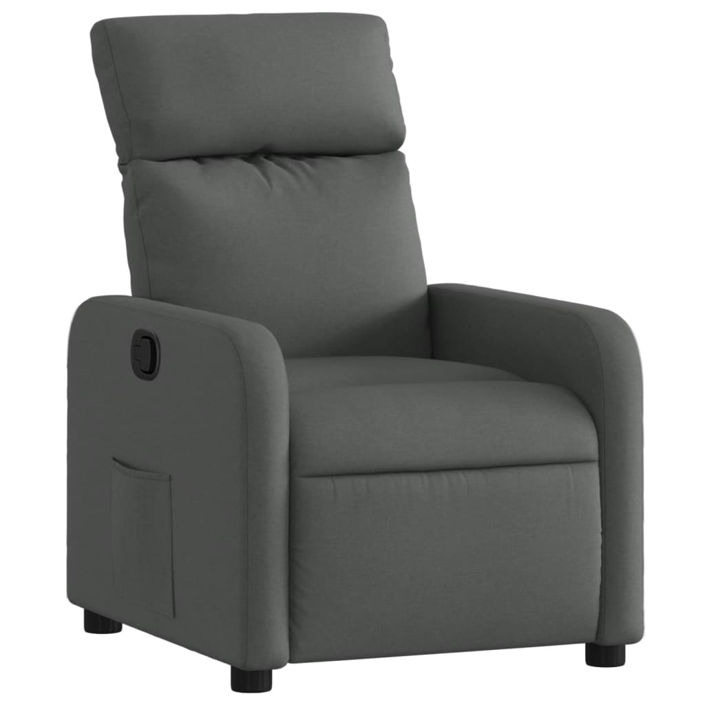 Fauteuil inclinable Gris foncé Tissu - XIOS