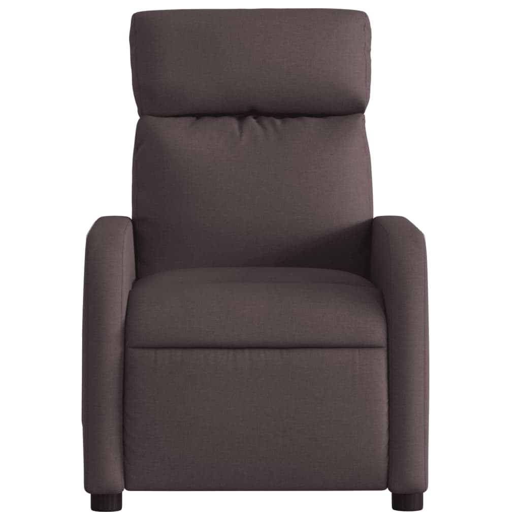 Fauteuil inclinable Marron foncé Tissu - XIOS