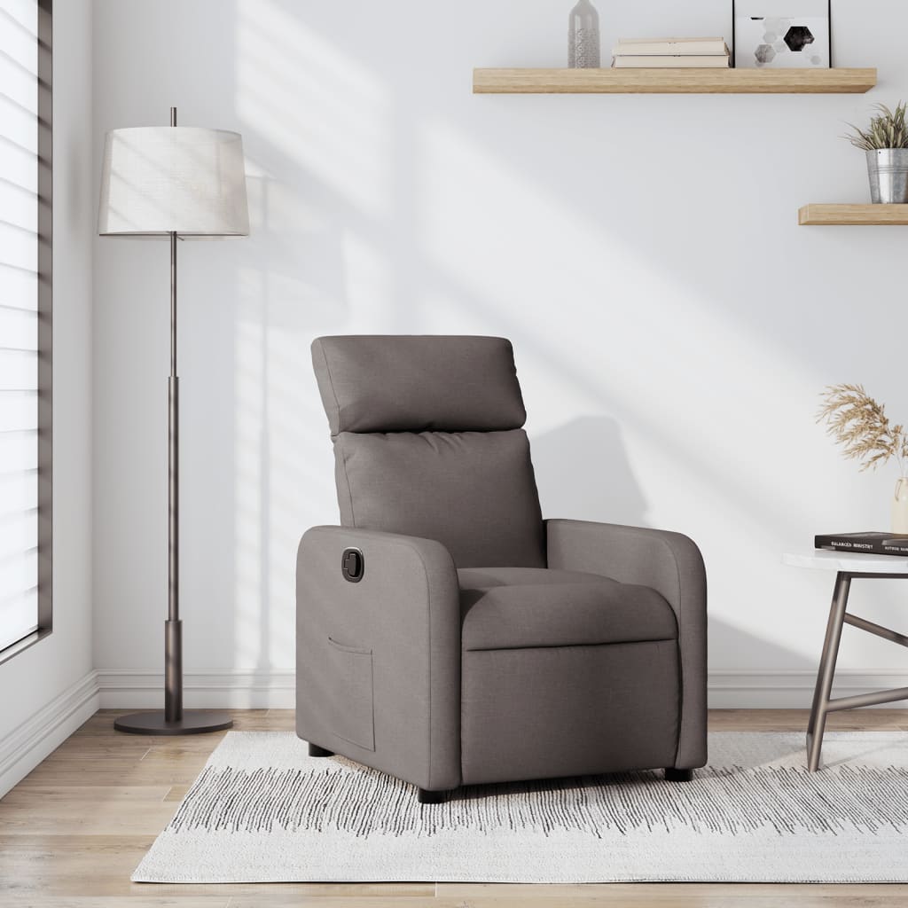 Fauteuil inclinable Taupe Tissu - XIOS
