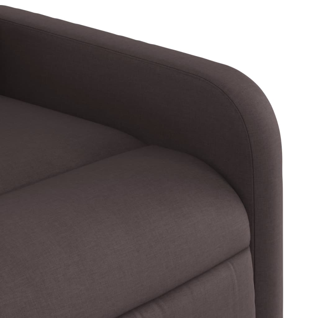 Fauteuil de massage inclinable Marron foncé Tissu - XIOS