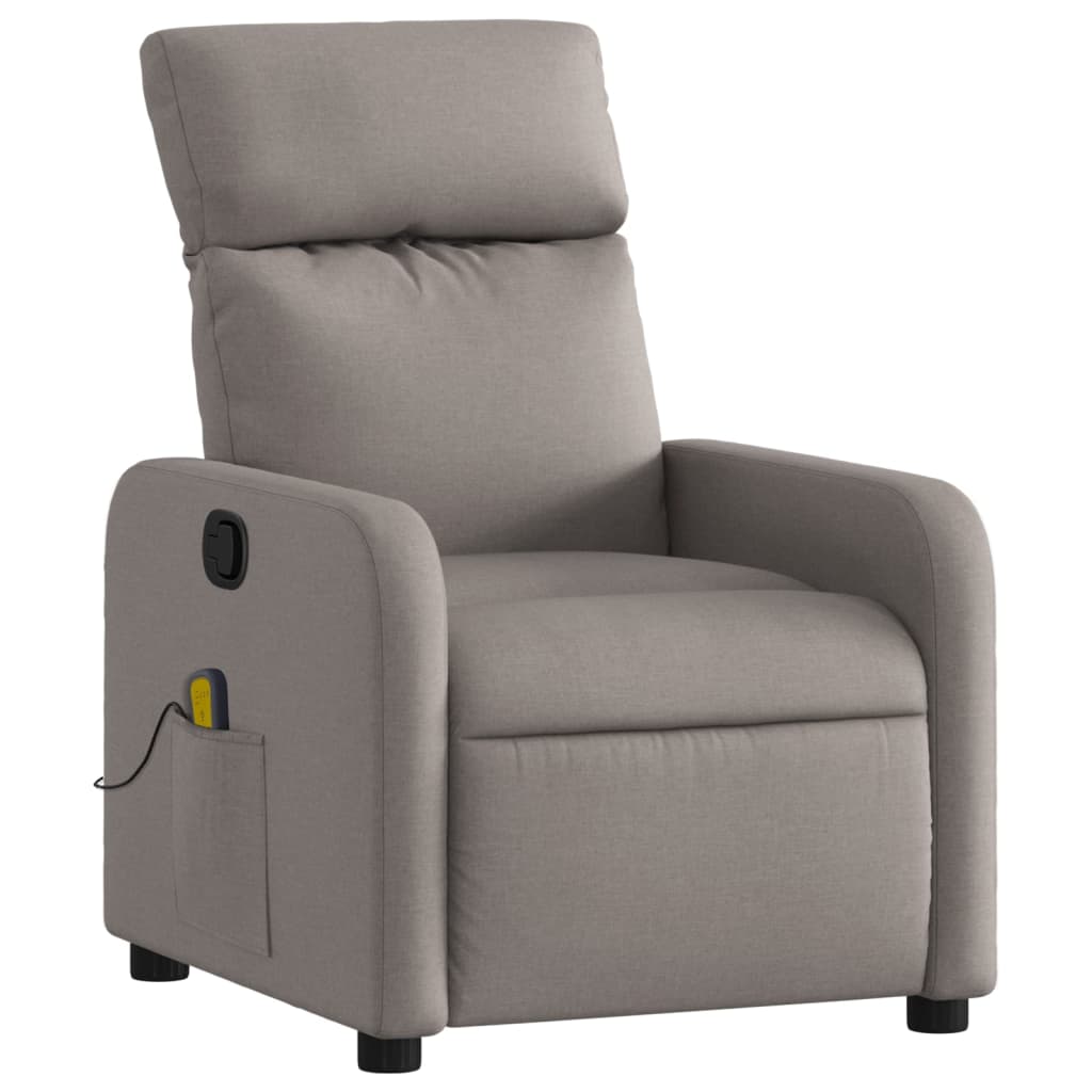 Fauteuil de massage inclinable Taupe Tissu - XIOS