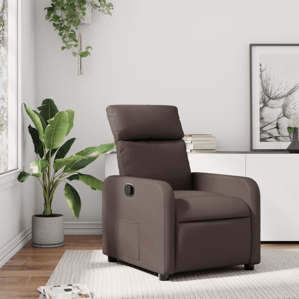 Fauteuil inclinable Marron Similicuir - XIOS