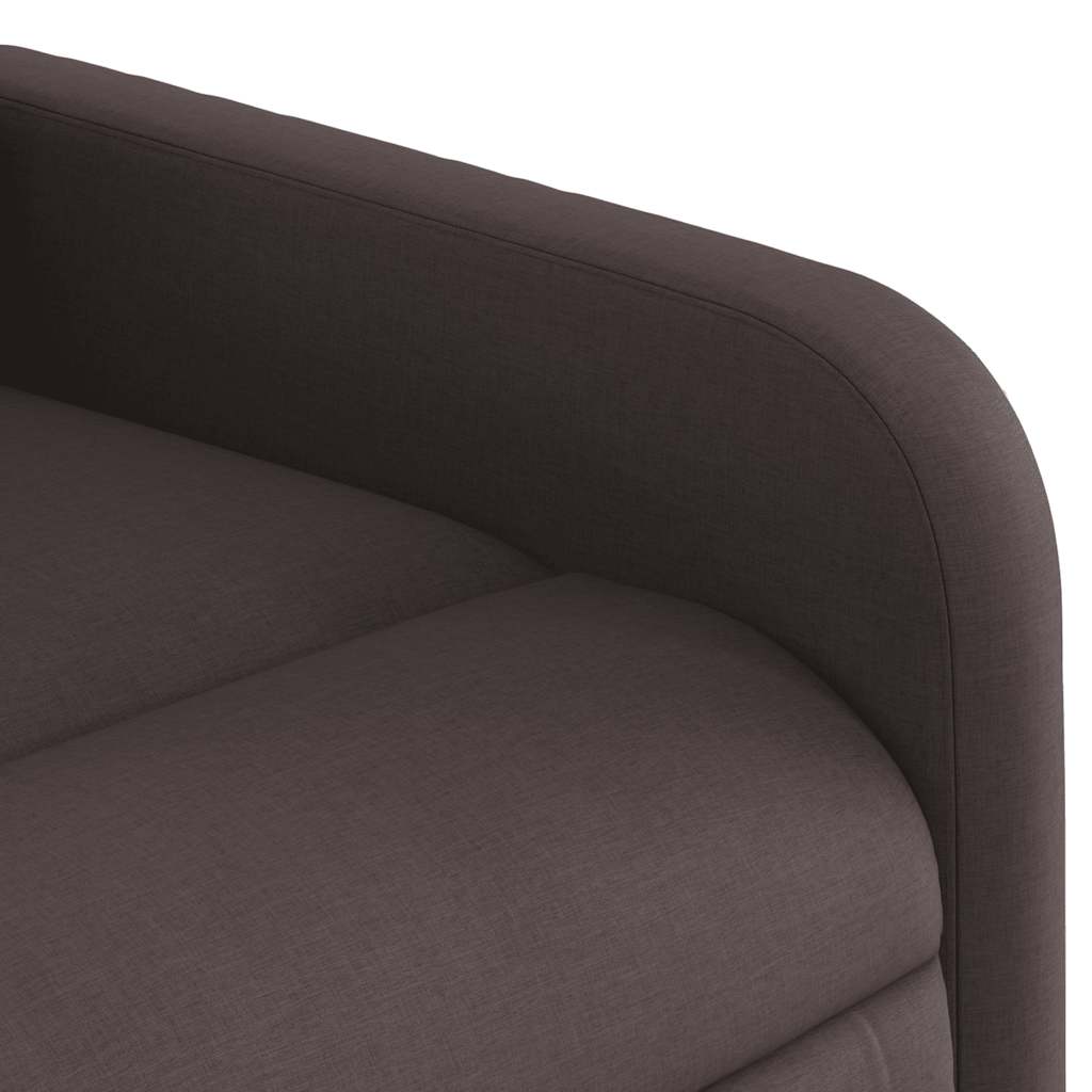 Fauteuil de massage inclinable Marron foncé Tissu - XIOS