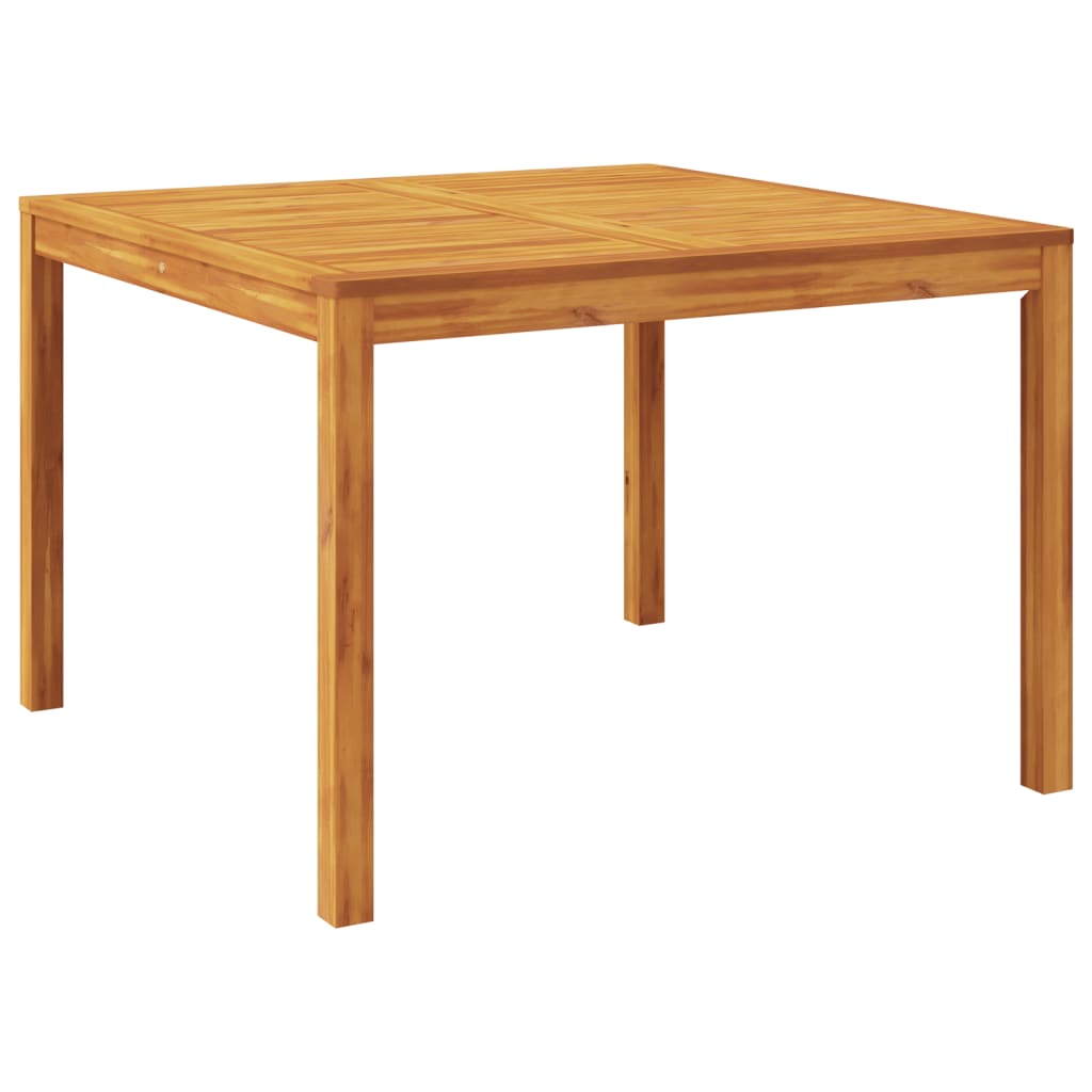 Table à manger de jardin 110x110x75 cm bois d'acacia massif Tables de jardin vidaXL