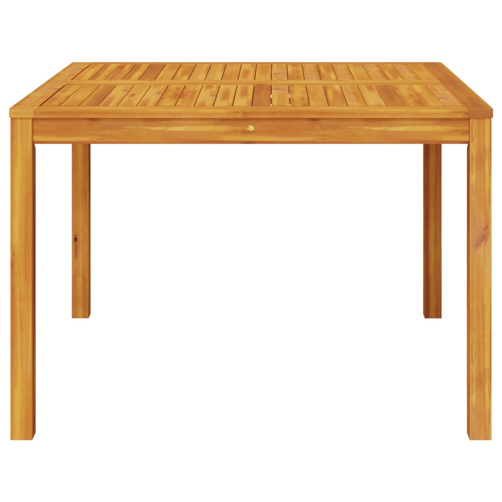 Table à manger de jardin 110x110x75 cm bois d'acacia massif Tables de jardin vidaXL