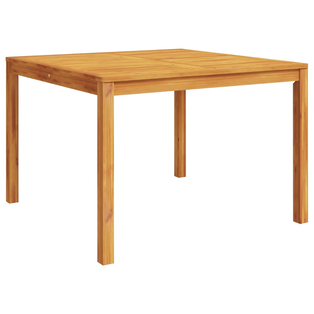 Table à manger de jardin 110x110x75 cm bois d'acacia massif Tables de jardin vidaXL