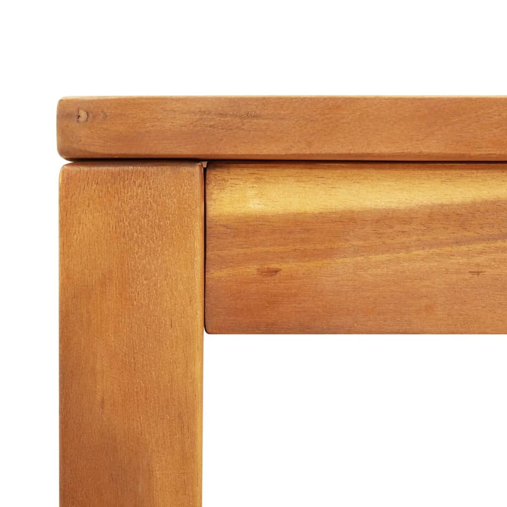 Table à manger de jardin 110x110x75 cm bois d'acacia massif Tables de jardin vidaXL