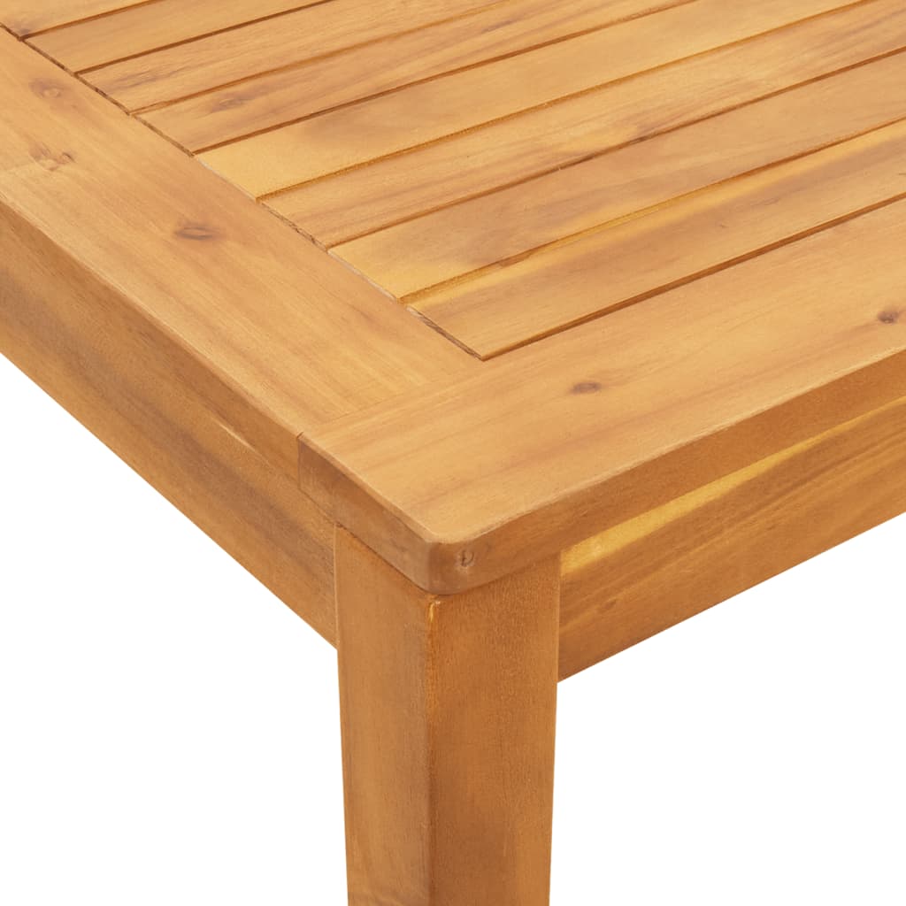 Table à manger de jardin 110x110x75 cm bois d'acacia massif Tables de jardin vidaXL