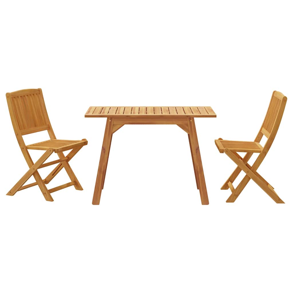 Ensemble de balcon 3 pcs Bois d'acacia solide - XIOS