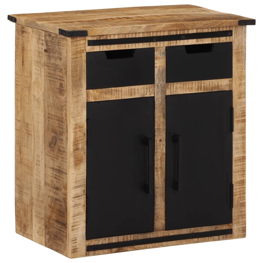 Buffet avec 2 tiroirs 55x35x60 cm bois massif de manguier - XIOS