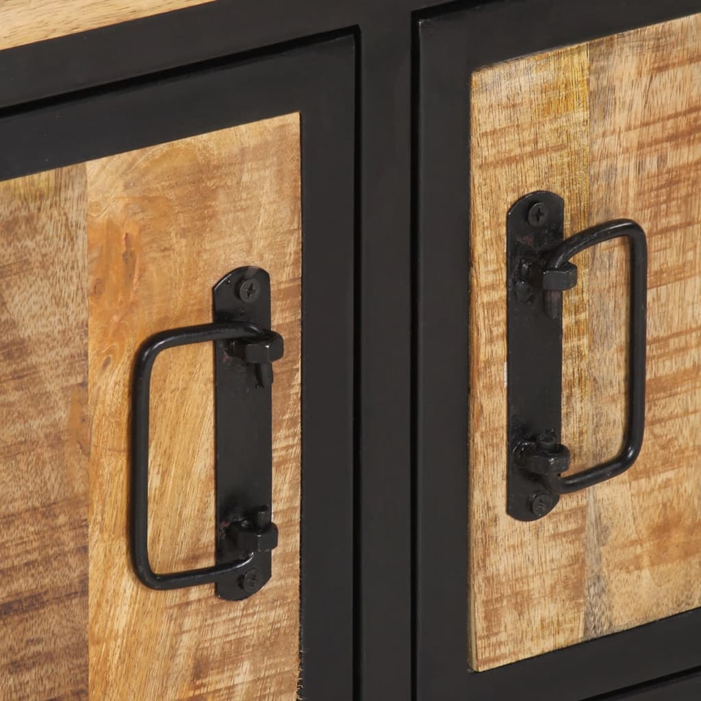 Table basse 80x50x40 cm bois de manguier massif brut - XIOS