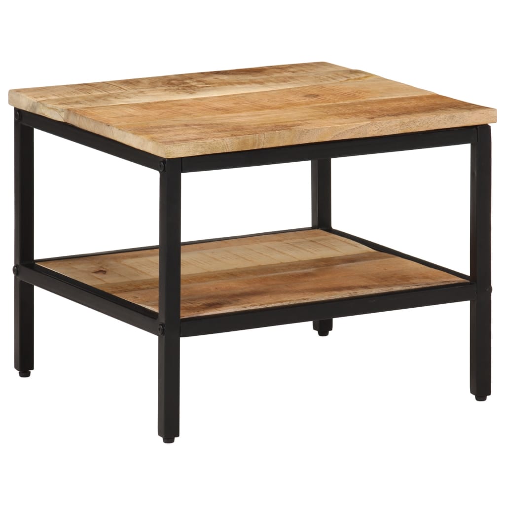 Table basse 45x45x35 cm bois de manguier massif brut - XIOS
