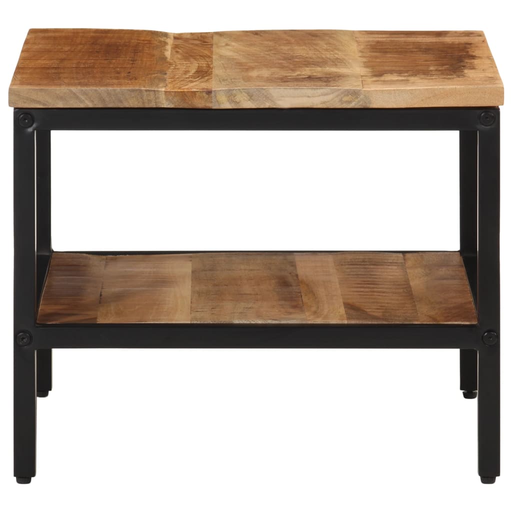 Table basse 45x45x35 cm bois de manguier massif brut - XIOS