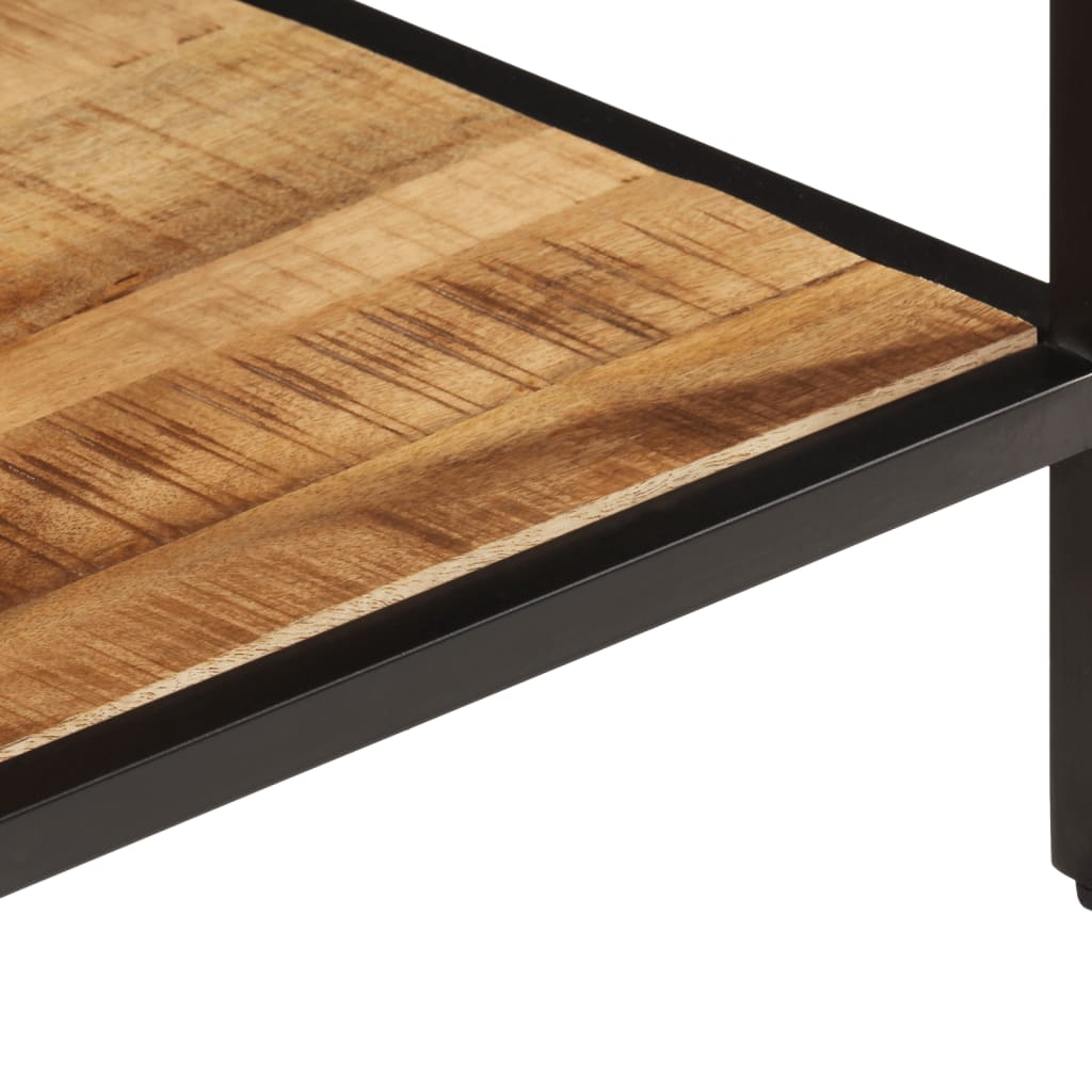 Table basse 45x45x35 cm bois de manguier massif brut - XIOS