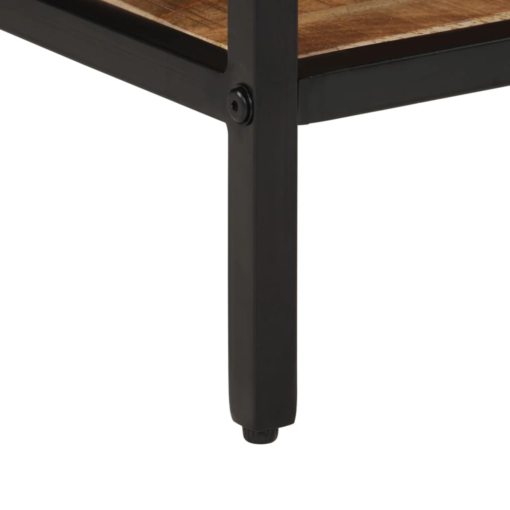 Table basse 45x45x35 cm bois de manguier massif brut - XIOS
