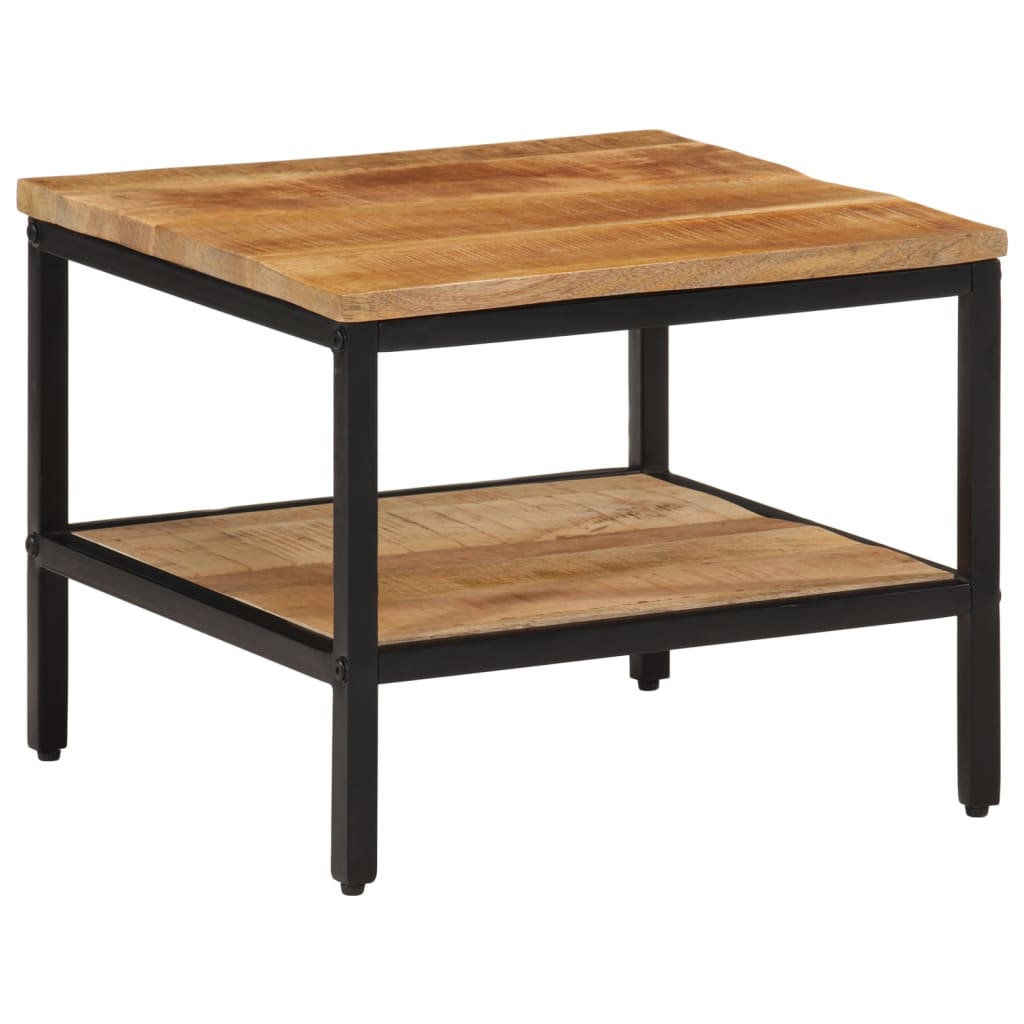 Table basse 45x45x35 cm bois de manguier massif brut - XIOS