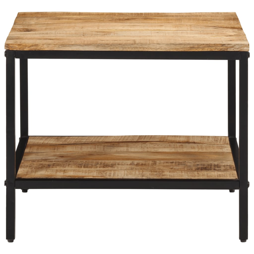 Table basse 55x55x45 cm bois de manguier massif brut - XIOS