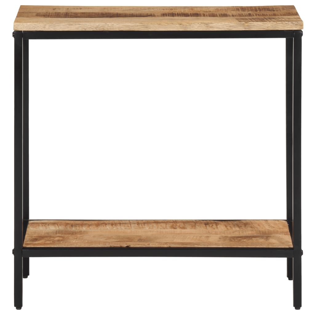 Table console 70x35x70 cm bois de manguier massif brut - XIOS