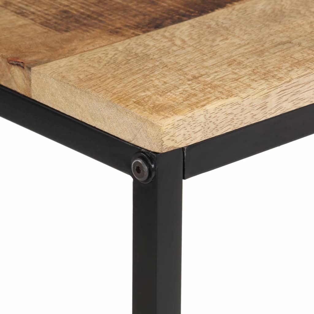 Table console 70x35x70 cm bois de manguier massif brut - XIOS
