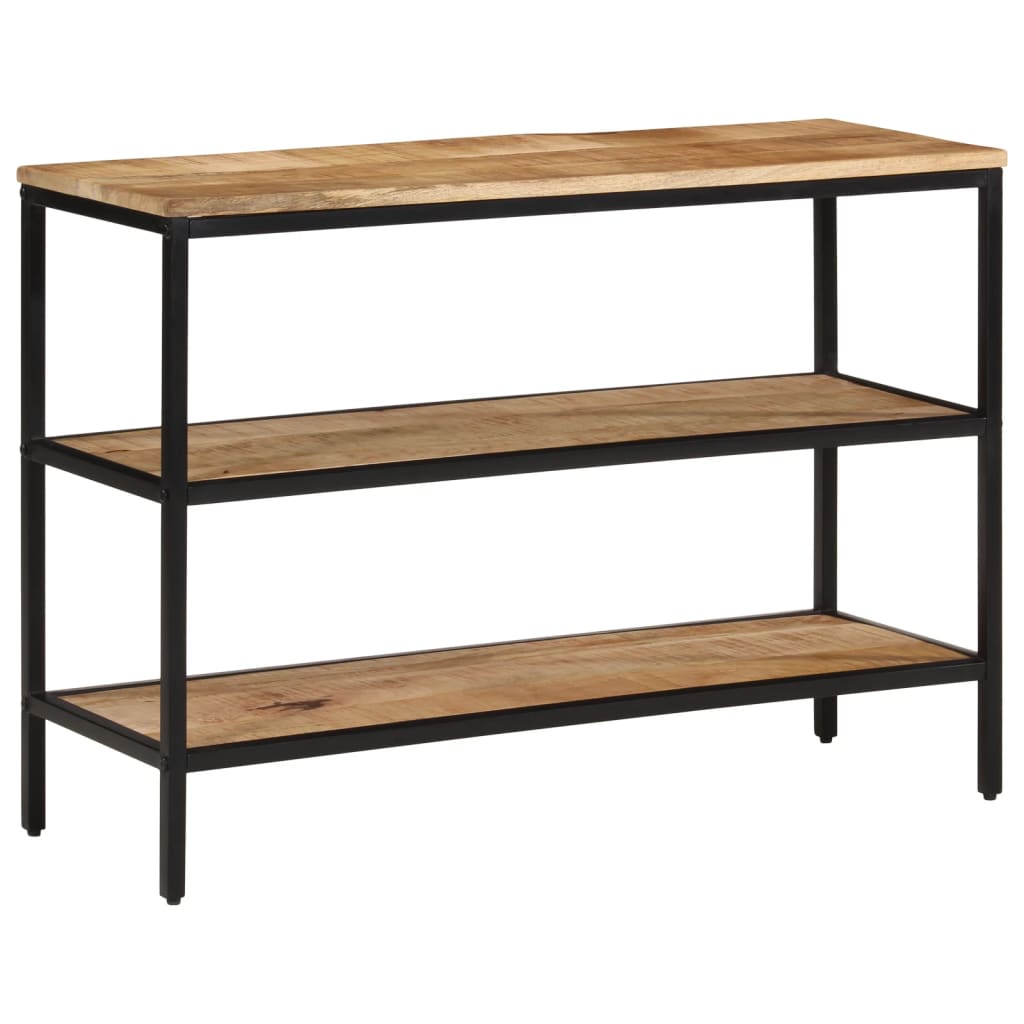 Table console 100x35x70 cm bois de manguier massif brut - XIOS