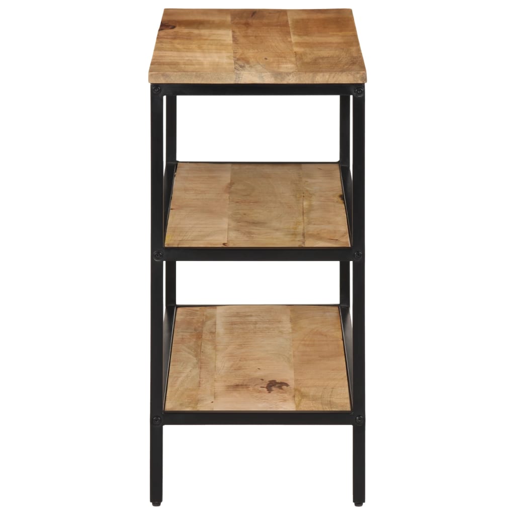 Table console 100x35x70 cm bois de manguier massif brut - XIOS
