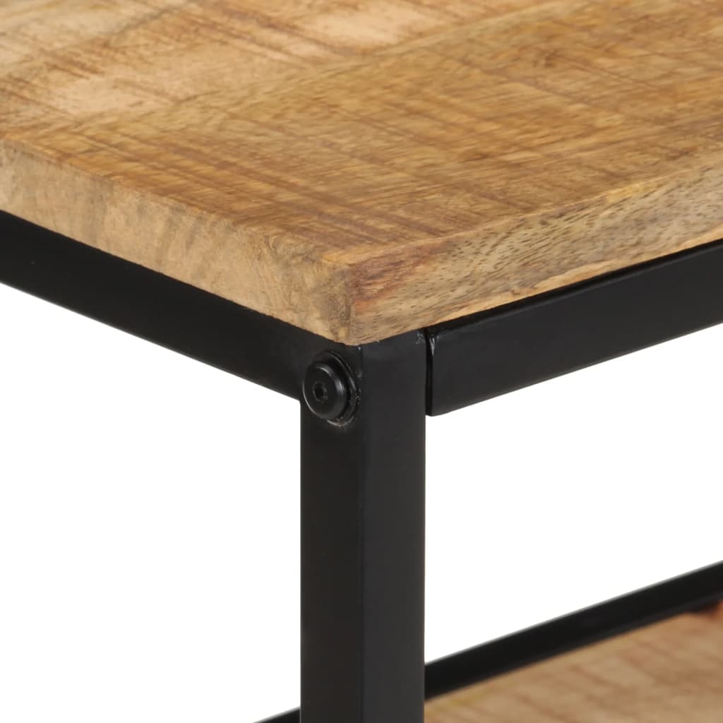 Table console 100x35x70 cm bois de manguier massif brut - XIOS