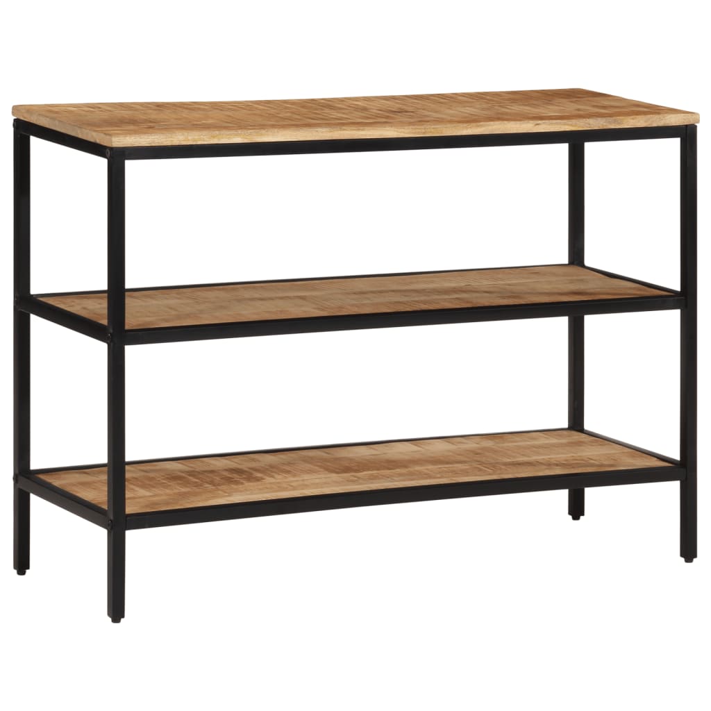 Table console 100x35x70 cm bois de manguier massif brut - XIOS