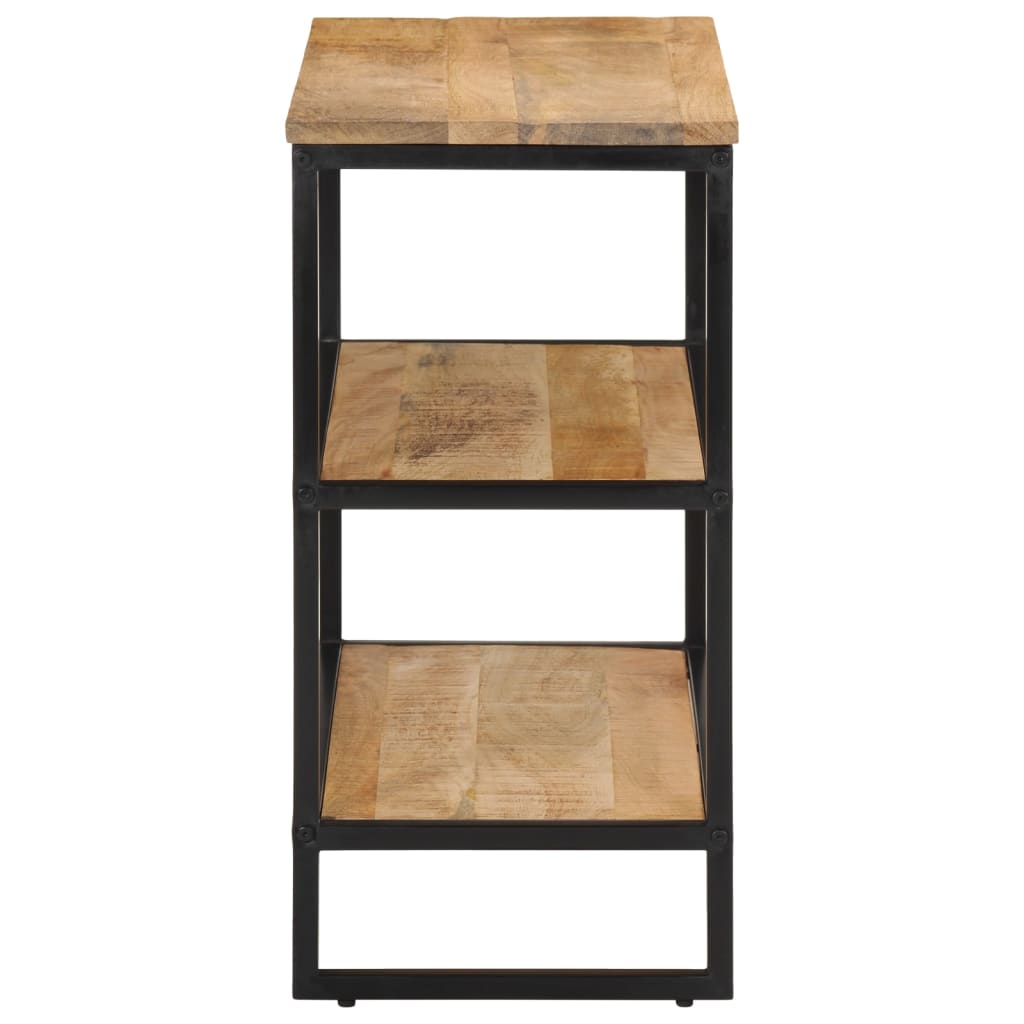 Table console 70x35x70 cm bois de manguier massif brut - XIOS