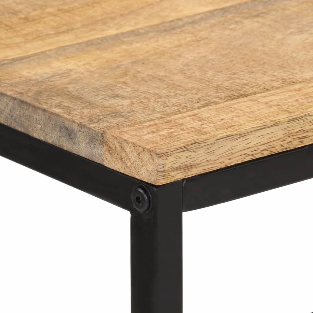 Table console 100x35x70 cm bois de manguier massif brut - XIOS