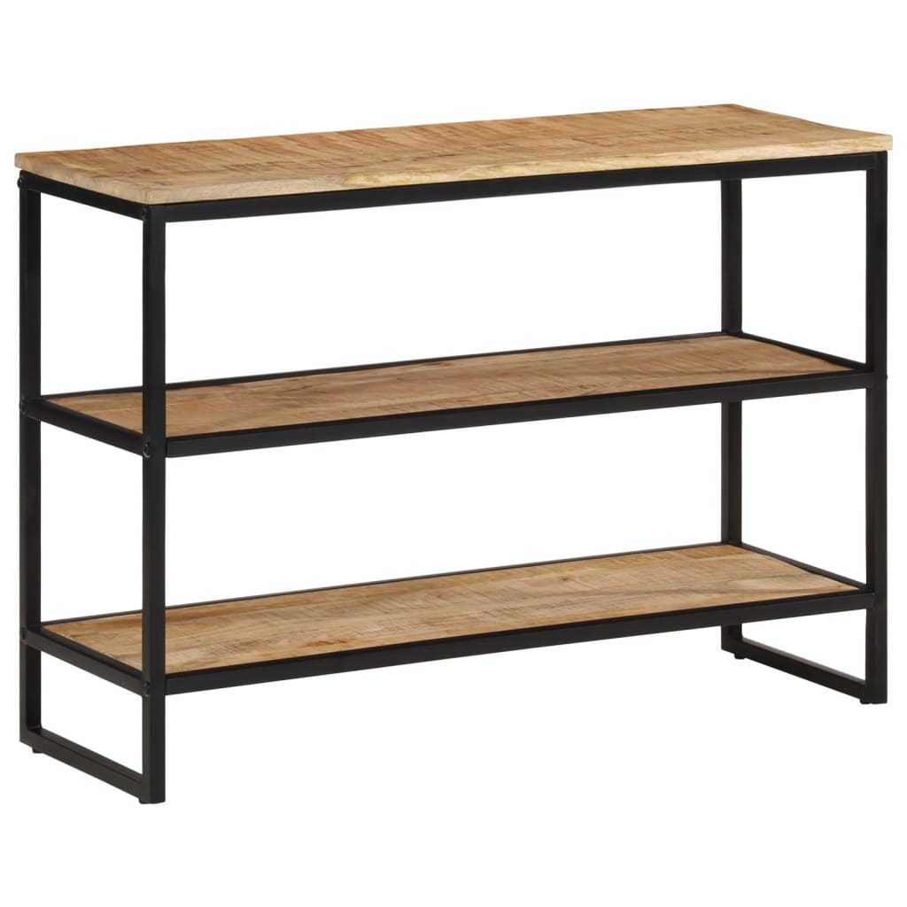 Table console 100x35x70 cm bois de manguier massif brut - XIOS