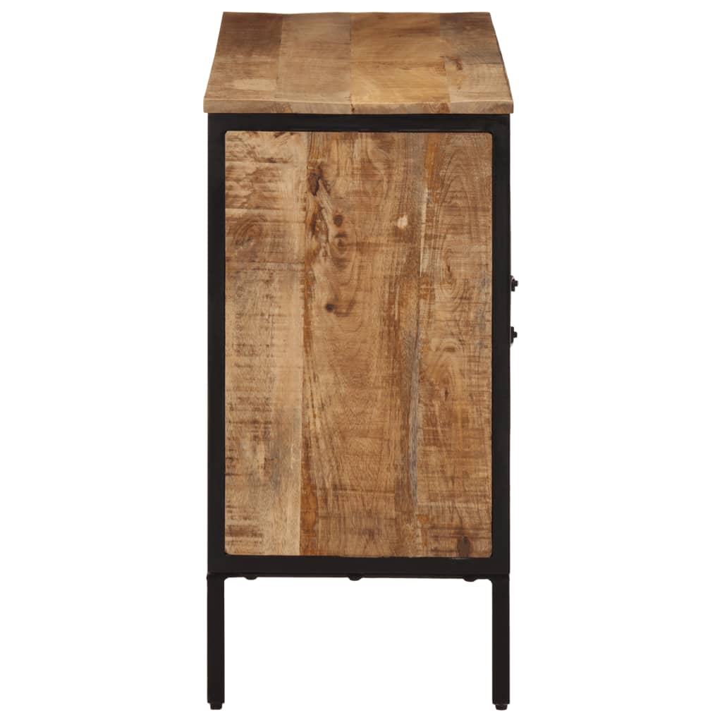 Buffet 105x35x70 cm bois de manguier brut massif - XIOS