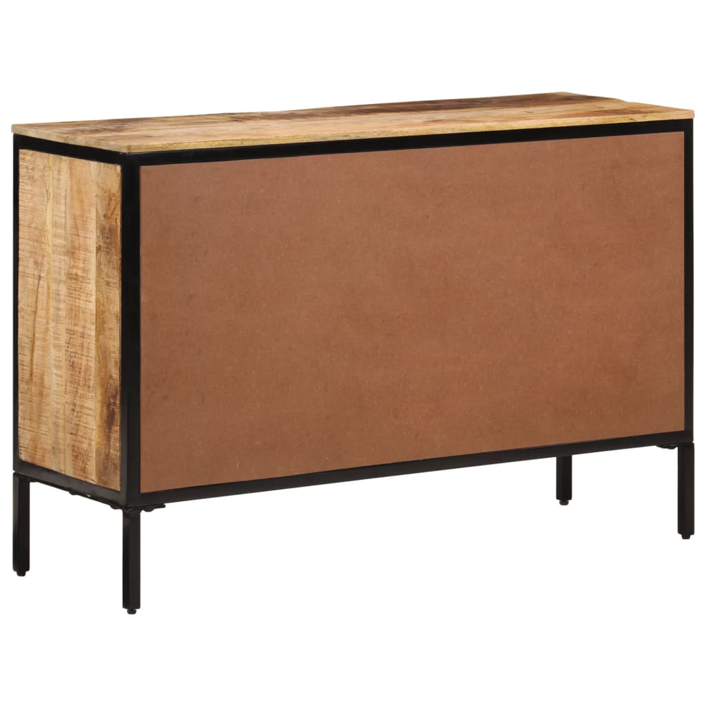 Buffet 105x35x70 cm bois de manguier brut massif - XIOS