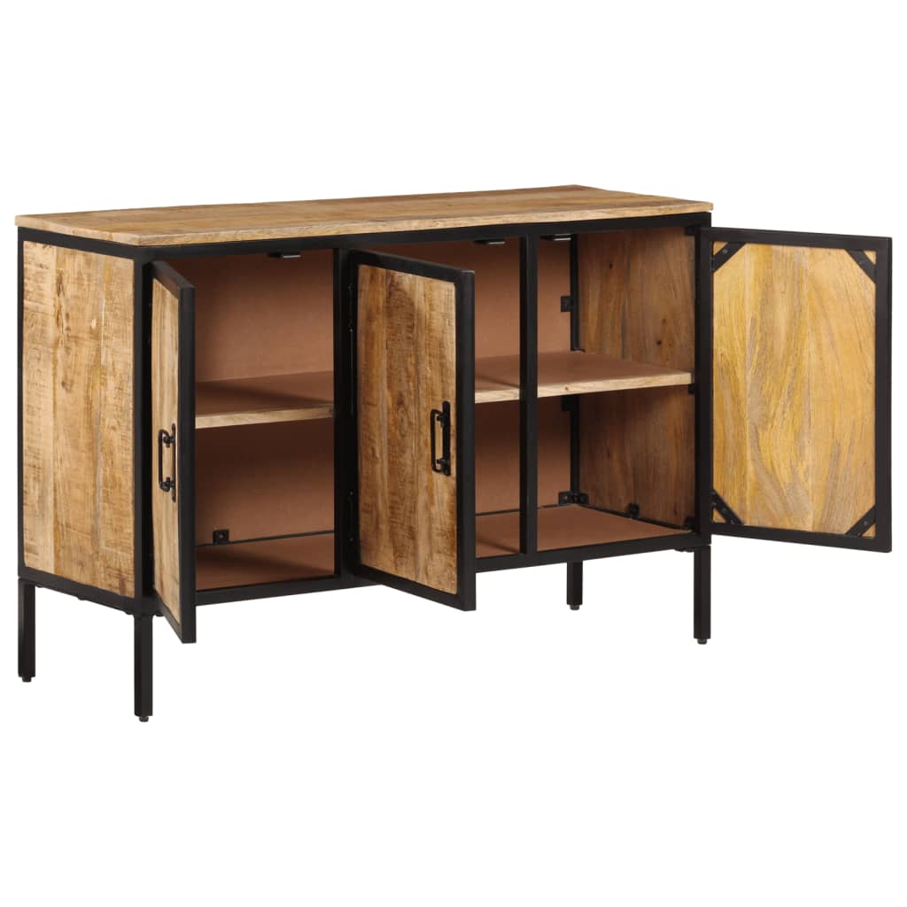 Buffet 105x35x70 cm bois de manguier brut massif - XIOS