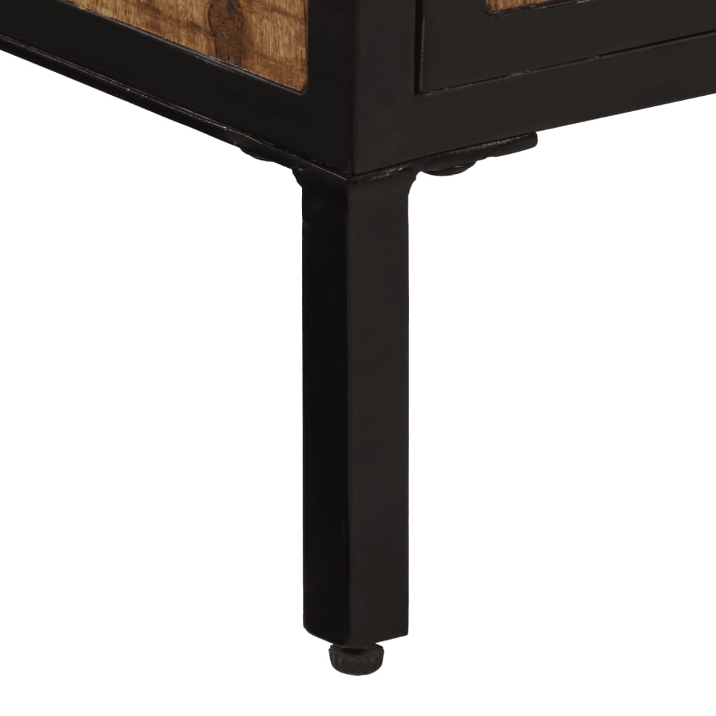 Buffet 105x35x70 cm bois de manguier brut massif - XIOS