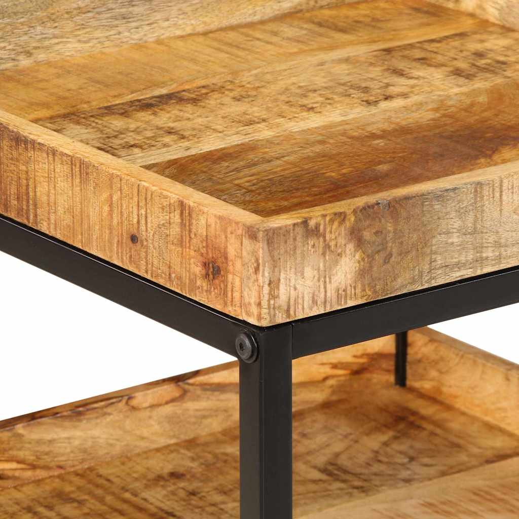 Table d'appoint Marron 45 x 45 x 45 cm bois de manguier massif - XIOS