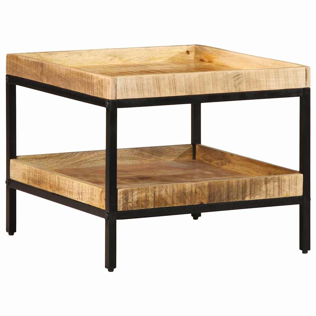 Table d'appoint Marron 55 x 55 x 45 cm bois de manguier massif - XIOS