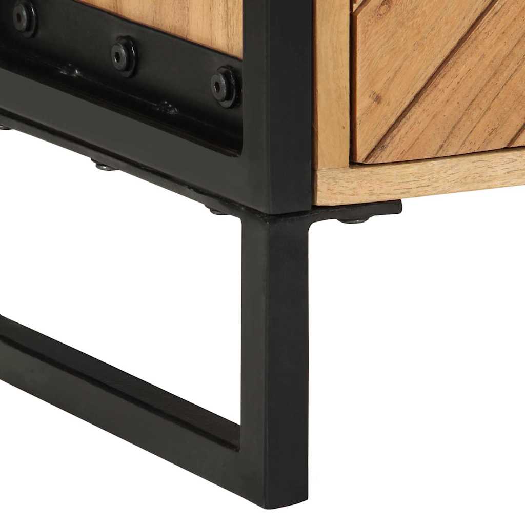 Cabinet de chevet Marron 40 x 30 x 50 cm Bois d'acacia massif - XIOS