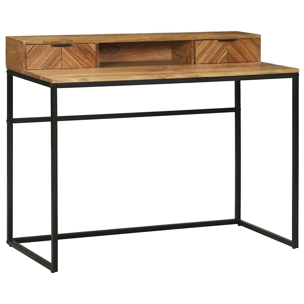 Bureau avec tiroir Marron 110 x 50 x 87 cm Bois d'acacia massif - XIOS
