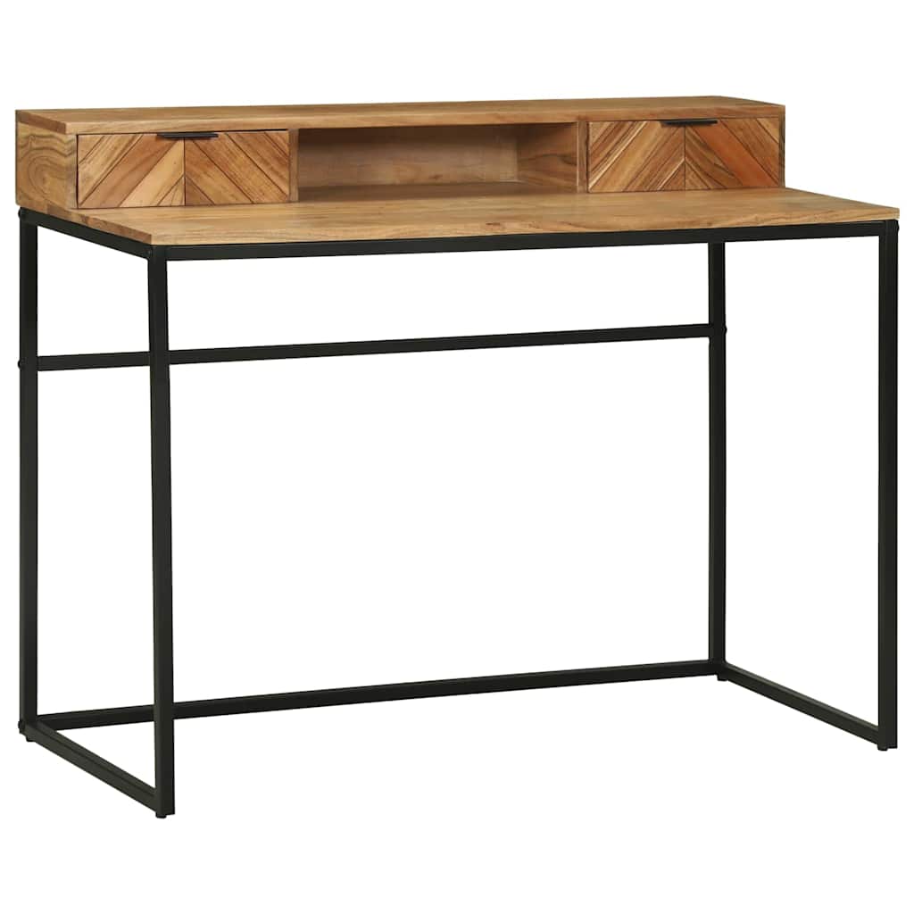 Bureau avec tiroir Marron 110 x 50 x 87 cm Bois d'acacia massif - XIOS