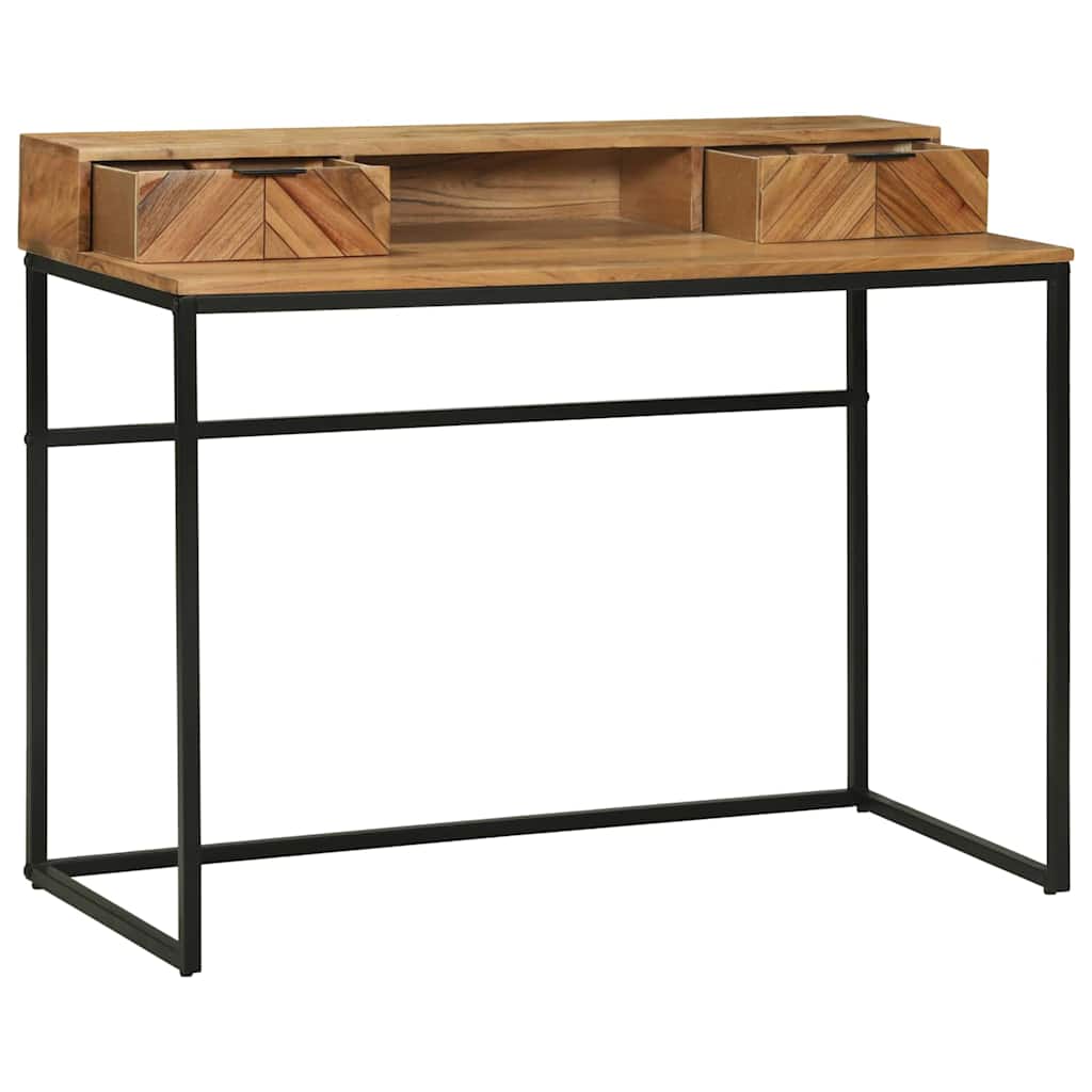 Bureau avec tiroir Marron 110 x 50 x 87 cm Bois d'acacia massif - XIOS