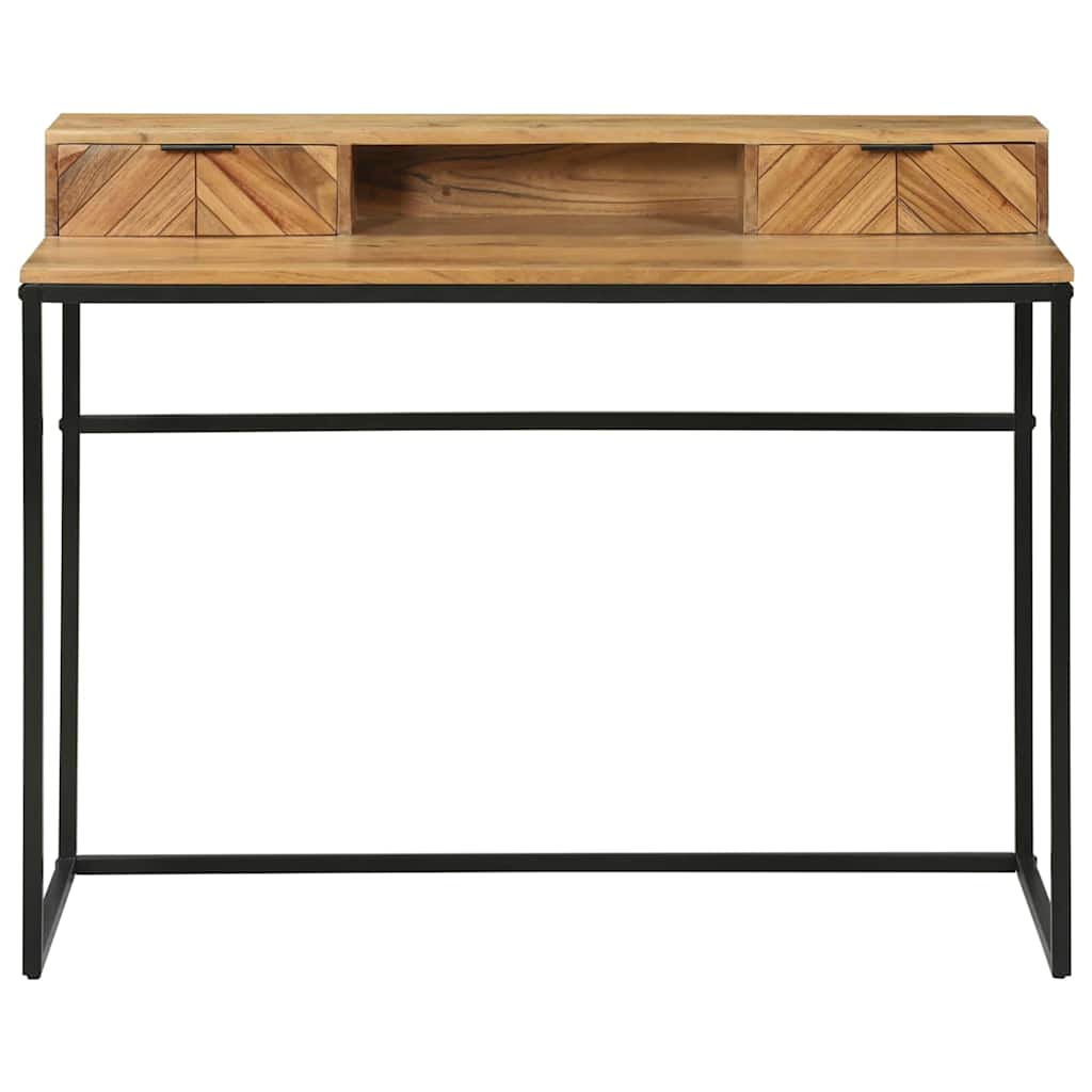 Bureau avec tiroir Marron 110 x 50 x 87 cm Bois d'acacia massif - XIOS