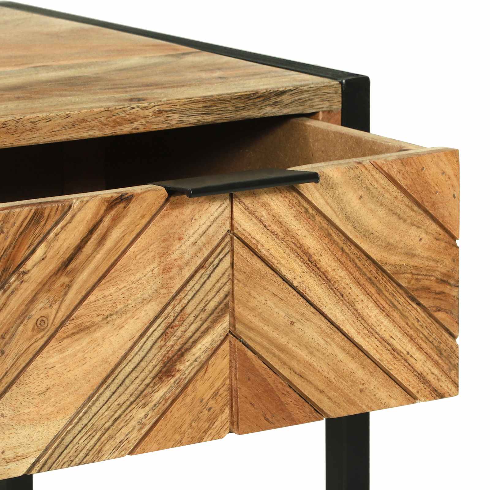 Table de Toilette Marron 100 x 40 x 120 cm Bois d'Acacia Massif - XIOS
