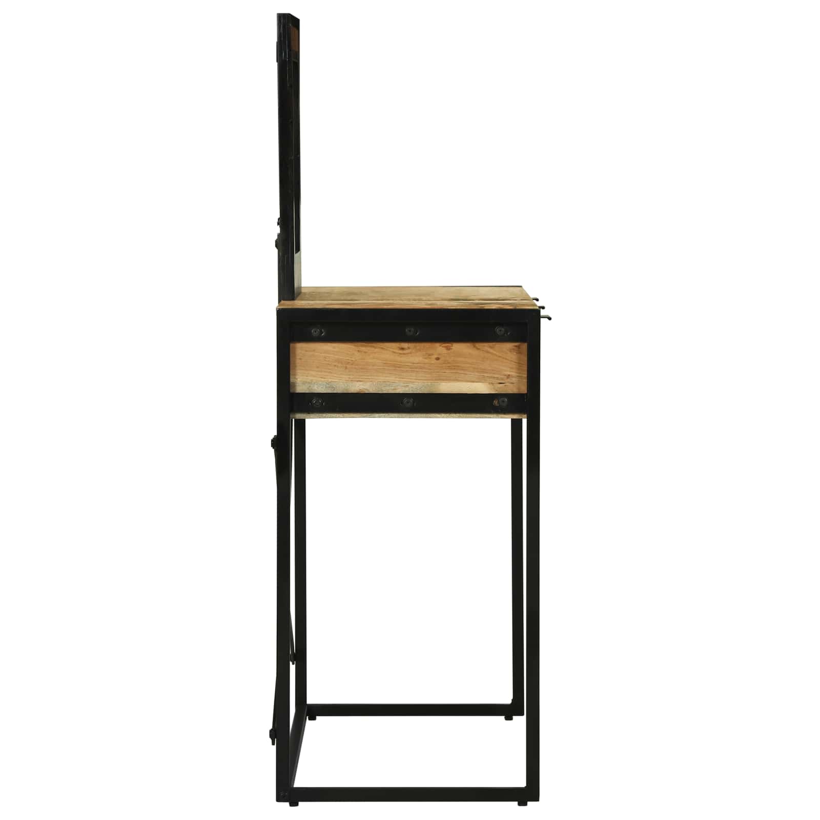 Table de Toilette Marron 100 x 40 x 120 cm Bois d'Acacia Massif - XIOS
