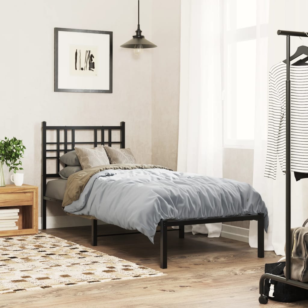 Tête de lit métal noir 75 cm - XIOS