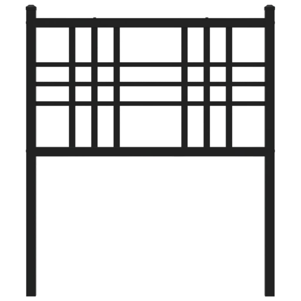Tête de lit métal noir 75 cm - XIOS