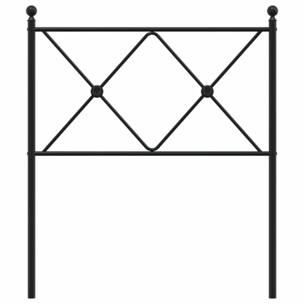 Tête de lit métal noir 80 cm - XIOS