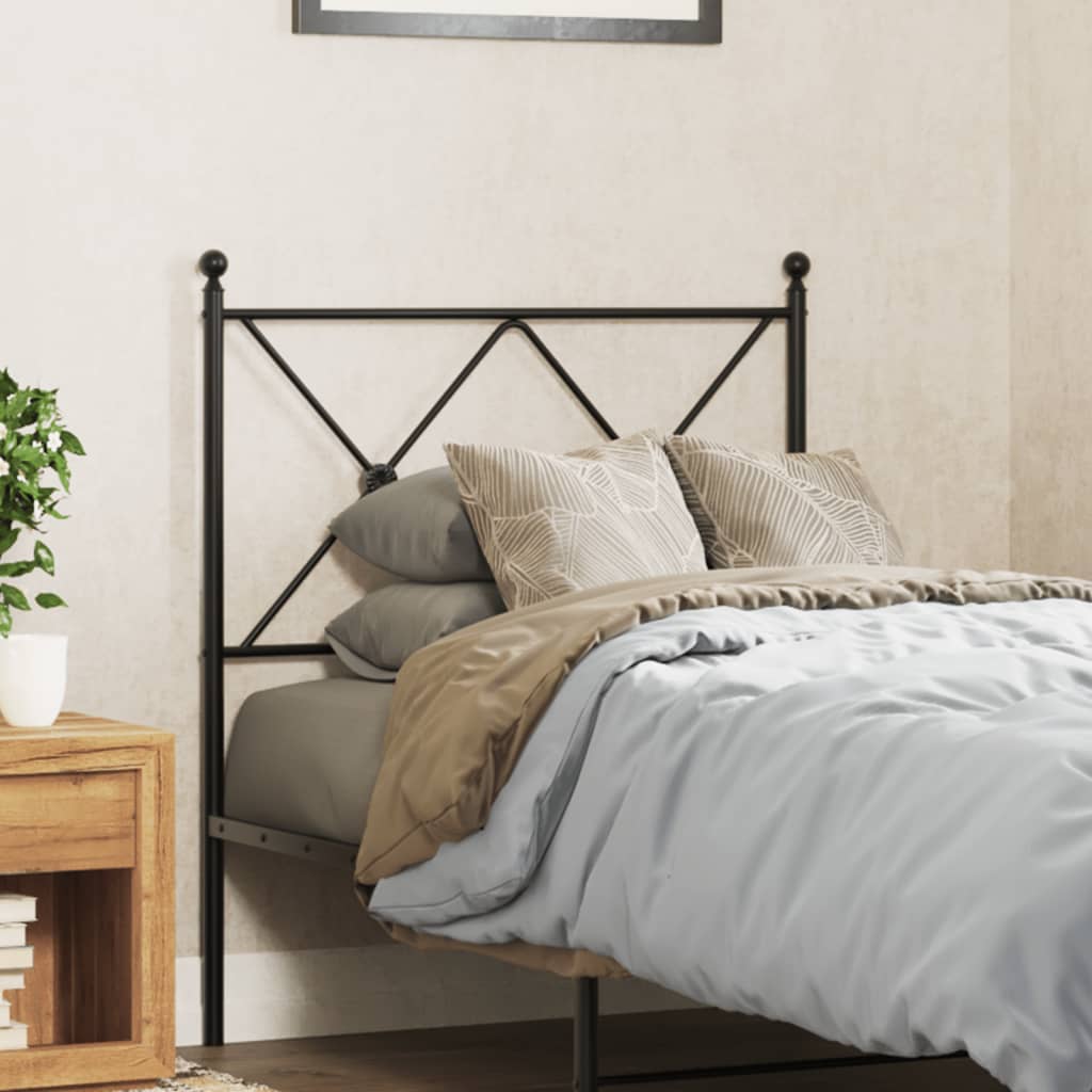Tête de lit métal noir 80 cm - XIOS